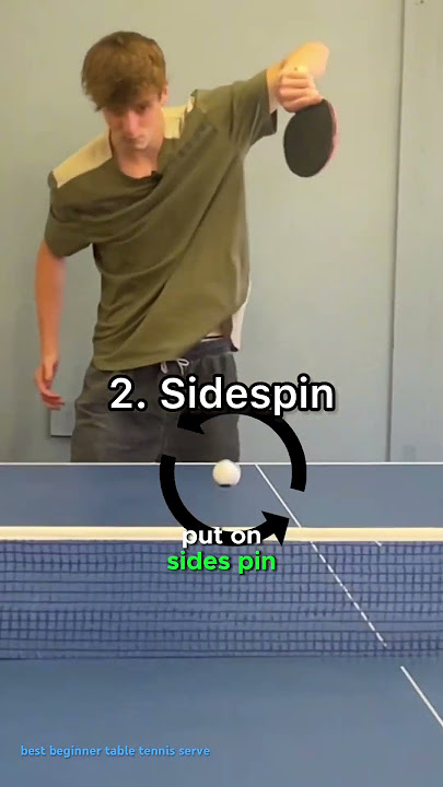 The BEST Beginner Table Tennis Serve 🏓😮 Can you do it? 🤔