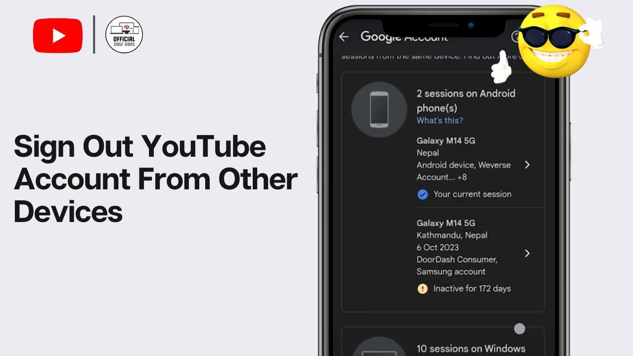 How To Sign Out Youtube Account From Other Devices (2024) - YouTube
