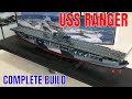 Building The Trumpeter 1/350 USS Ranger CV4 aircraft carrier with US Navy dazzle camouflage