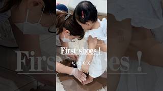 【ファーストシューズ】#生後10ヶ月 #初めての靴 #asics #子供靴