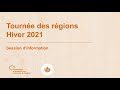 Tourne dhiver 2021 des producteurs et productrices acricoles du qubec