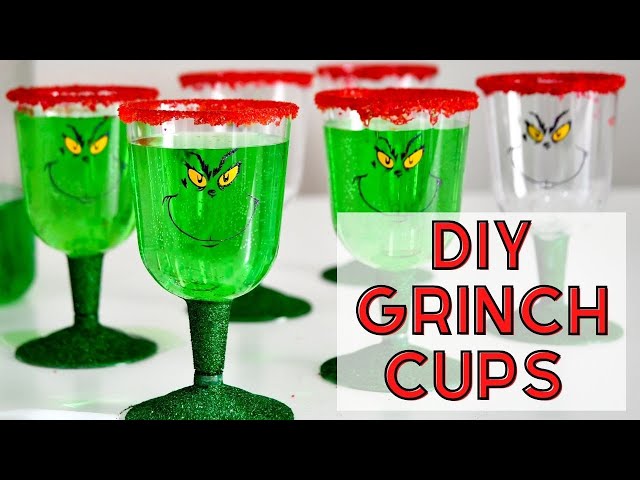 Grinch Glitter Wine Tumbler