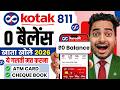 Kotak Mahindra Bank Open Account Zero Balance | Kotak 811 Account Opening Online Zero Balance