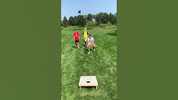 3 For 3! (Cornhole Edition)  #trickshot #trickshots #carsonhockey