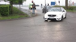 Mercedes C63 AMG Huge Power Slide !!!!!