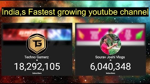 Sourav joshi Vlogs live subscriber count | Techno gamerz live sub count |India fastest YT channel