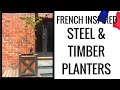 French Inspired Steel and Timber Deck Planter Box French Inspired Steel and Timber Deck Planter Box