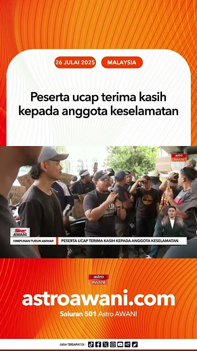 Peserta ucap terima kasih kepada anggota keselamatan