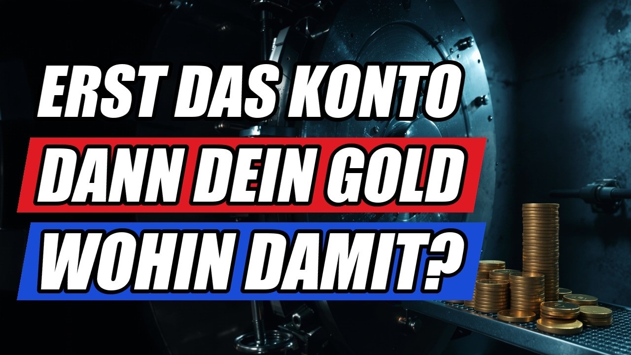 ERST DIE KONTEN, JETZT DAS GOLD: Wohin mit dem Metall?
