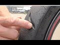 Contact patch reading motorcycle street tires trailer