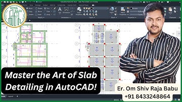 Slab Detailing in AutoCAD || Slab Reinforcement Design in AutoCAD || How to Make Structural Drawing