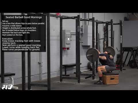 Seated Barbell Good Mornings