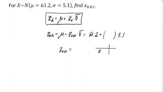 Working with a Normal Distribution (Example #4)