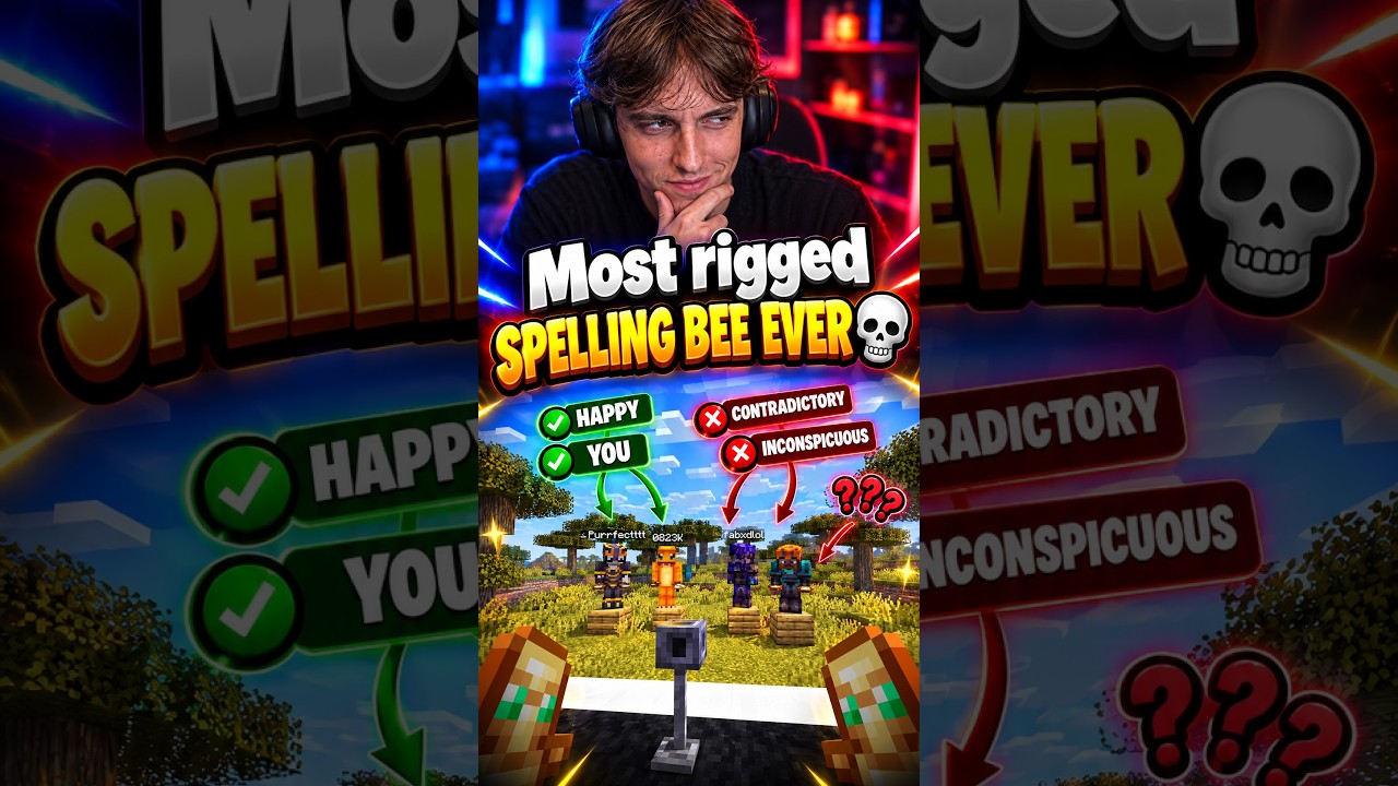 Most rigged spelling bee ever 💀
