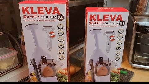 unboxing my Kleva safety slicer.