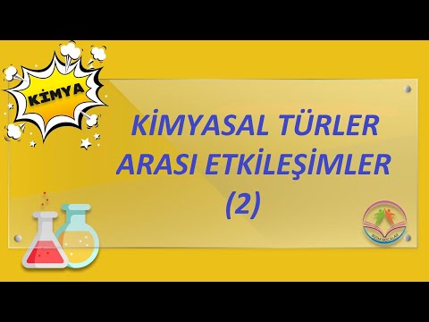 KİMYASAL TÜRLER ARASI ETKİLEŞİMLER 2 (KOVALENT BAĞ, METALİK BAĞ)(2022 TYT)