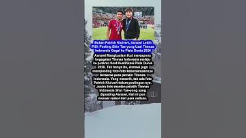 Bukan Patrick Kluivert, Asnawi Pilih Posting Shin Tae-yong Usai Indonesia Gagal #shorts #shortvideo