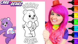 Coloring Share Bear - Care Bears | Markers