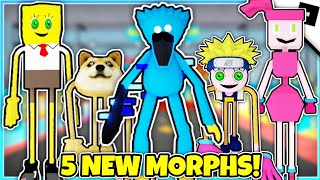 Mommy Long Legs Morphs - How To Get Square Pants, Blocky, Doge, Naruto, And Glitched Morphs Roblox