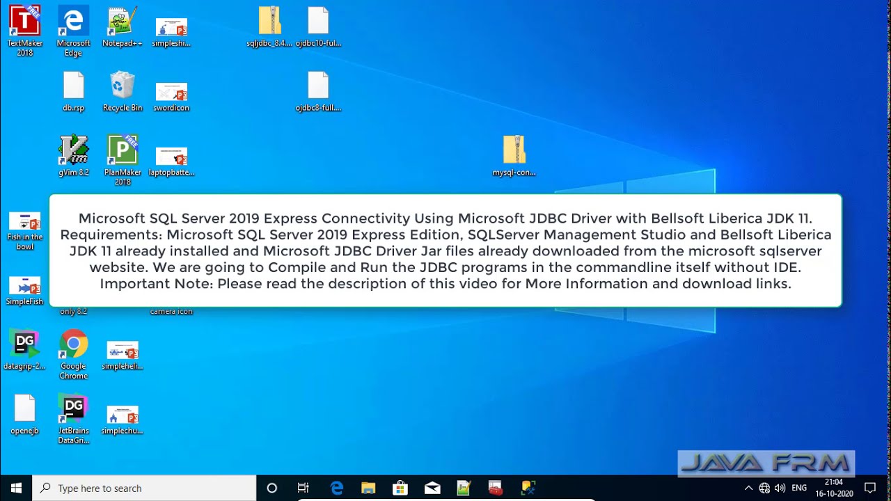 How to connect to SQL Server 2019 Express using Microsoft JDBC Driver with Bellsoft Liberica JDK 11