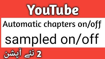 How to enable/disable automatic chapters on YouTube | create option on/off on YT studio