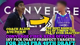 CONVERGE FIBER XERS OFFICIAL TOP DRAFT PROSPECT TARGETS FOR THE 1ST PICK THIS 2024 PBA 49TH DRAFT