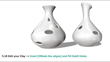 Intro to SubD using Inset and Fill Holes commands in Rhino 7, full course at www.Rhino3D.Education