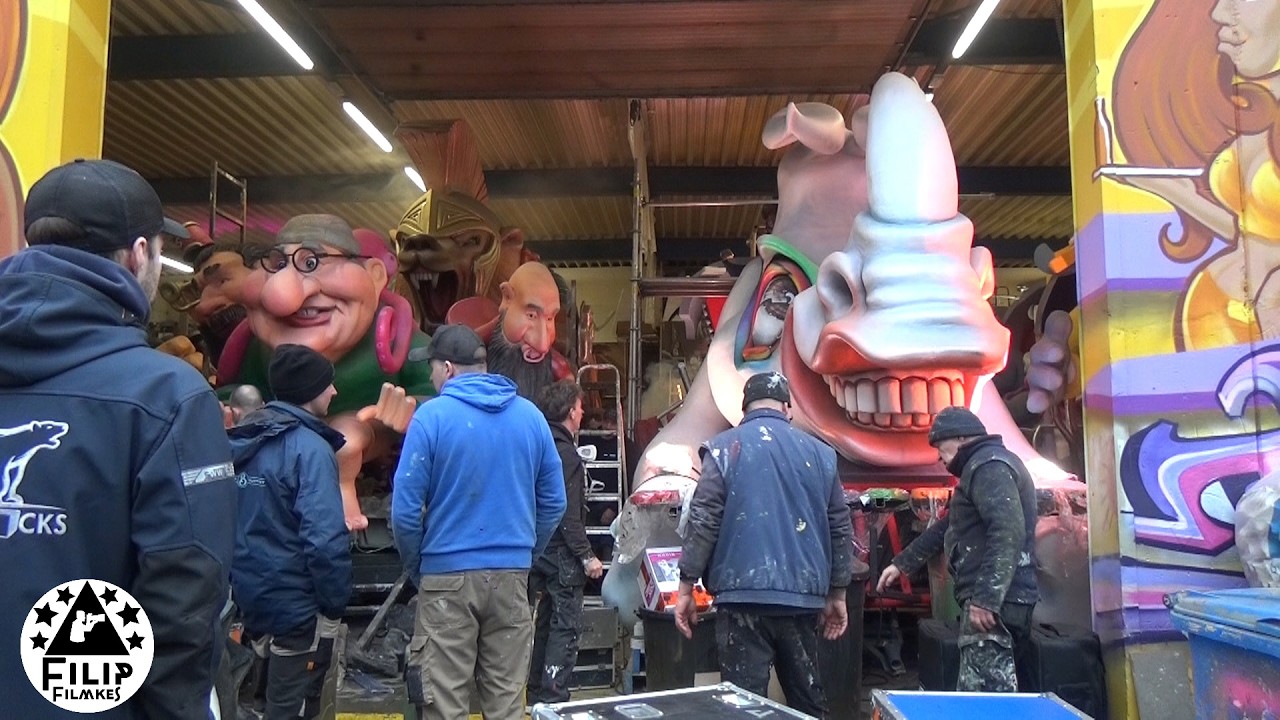 carnavalswerkhallen van in Aalst  op  13  februari 2026