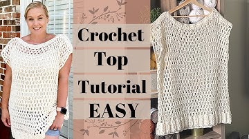 How To Crochet A Top// Easy Crochet Summer Top//Crochet Pattern// Tiffany Top// Beginner Friendly
