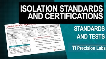 Introduction to isolation standards and certifications