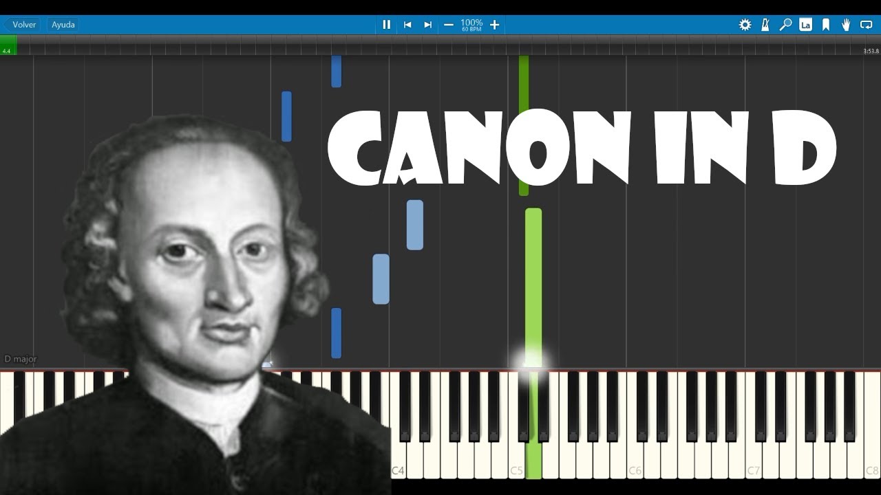 Pachelbell - Canon in D Piano Tutorial (Synthesia + Sheets + MIDI