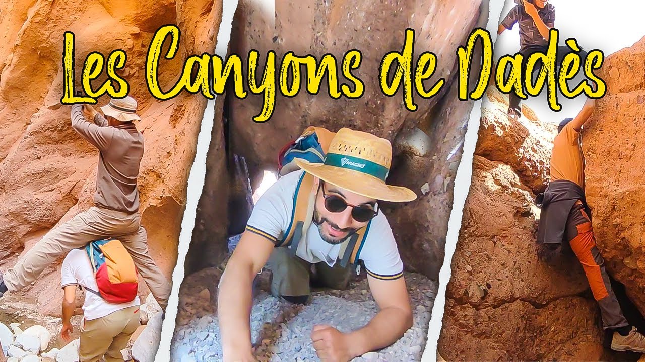 🐒 توغلنا داخل كانيون دادس الضيقة وكدنا نختنق!🤢 مغامرة بين صخور أصابع القردة  the Tight Dades Canyons