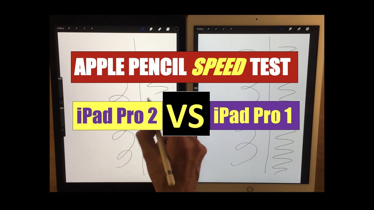 IPAD PRO 2 - APPLE PENCIL SPEED TEST - YouTube