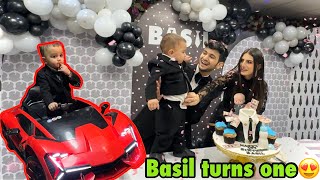 Basil ki first birthday ever celebration | ek bar bhi nhi rooya