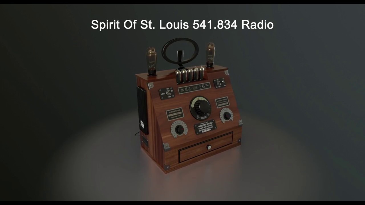 3D Model Spirit Of St. Louis 541.834 Radio - YouTube