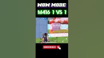 M416 1 vs 1 Wow Mode #bgmi #wowmodebgmi #gaming