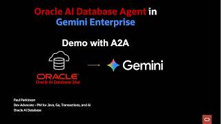Oracle AI Database Agent for Gemini Enterprise demo