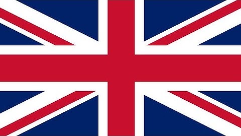 Realistic 3d seamless looping Great Britain(English) flag waving in the wind.4K