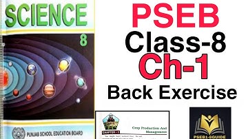 Class 8 ch-1 full exercise (Q-A) solved new science book #pseb #class8 #science #ch1