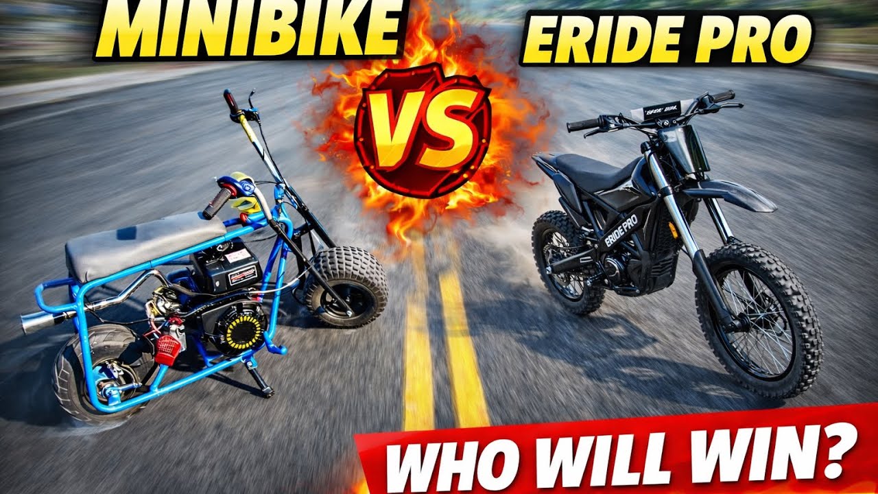 Gas Minibike vs Electric Dirtbike… WHO WON?