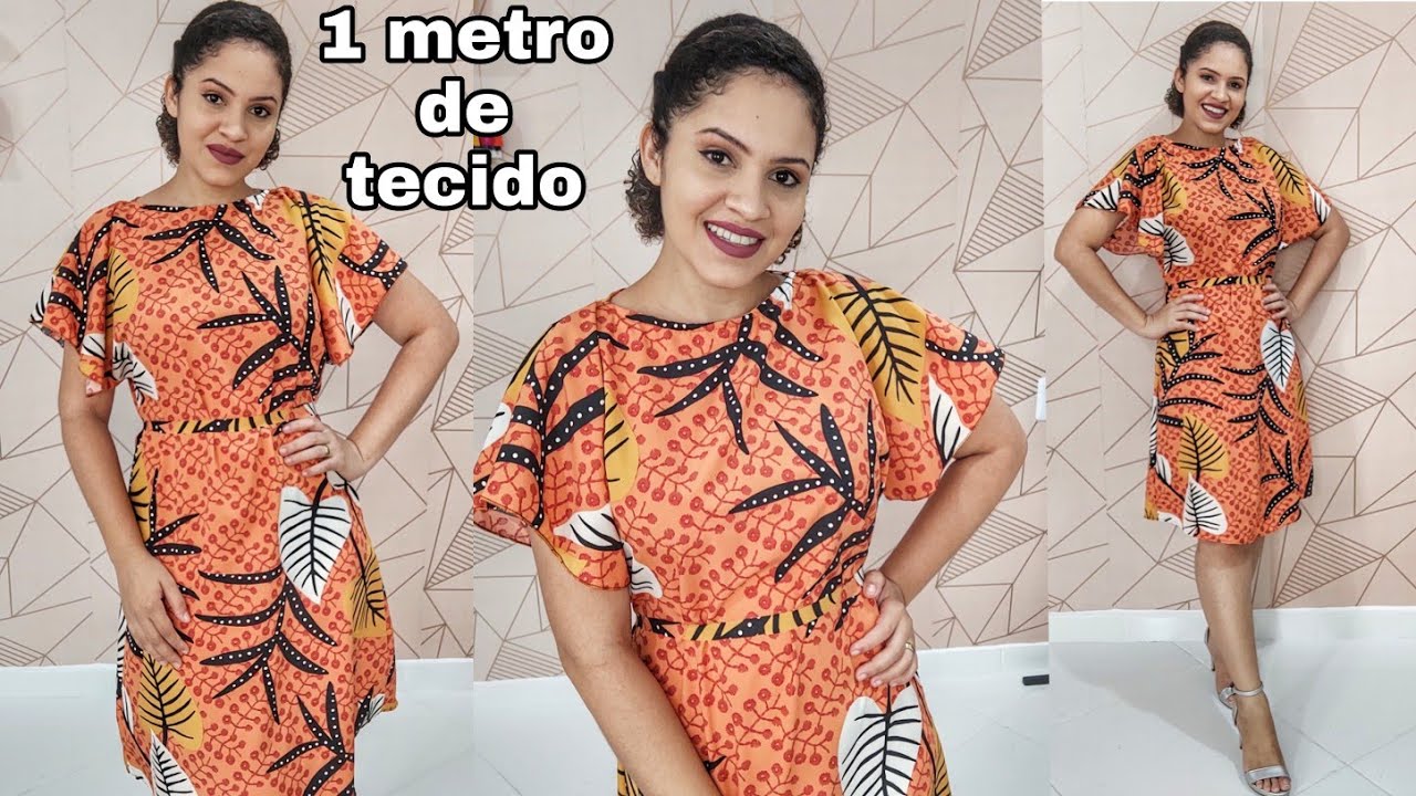 VESTIDO MAIS FÁCIL DO MUNDO PARA INICIANTES -Dress for beginners