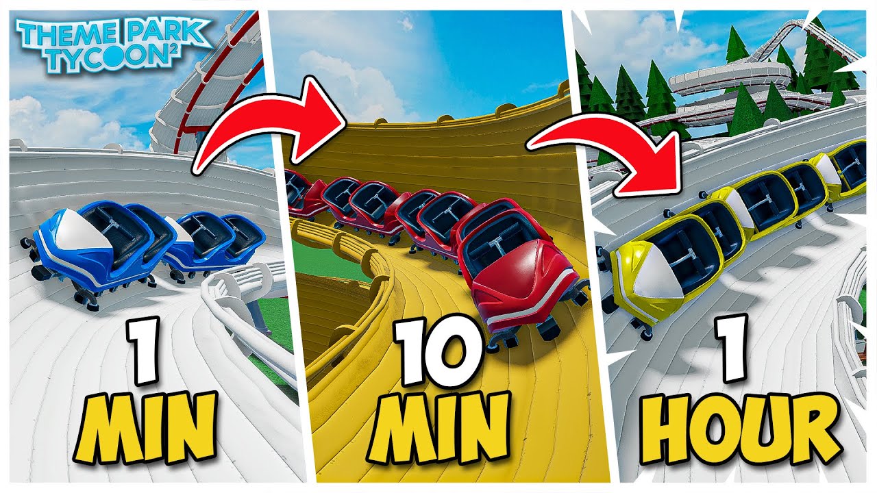 Постройте бобслейную горку за 1 МИНУТУ, 10 МИНУТ и 1 ЧАС!