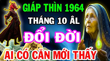 CHỈ AI ĐỦ CĂN MỚI THẤY: Cơ Hội Đổi Đời Của Tuổi Giáp Thìn 1964 Đang Ẩn Mình | Tử Vi Tháng 10 Âm Lịch