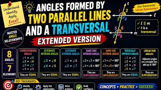 Angles Formed by Two Parallel Lines and a Transversal Extended Version 