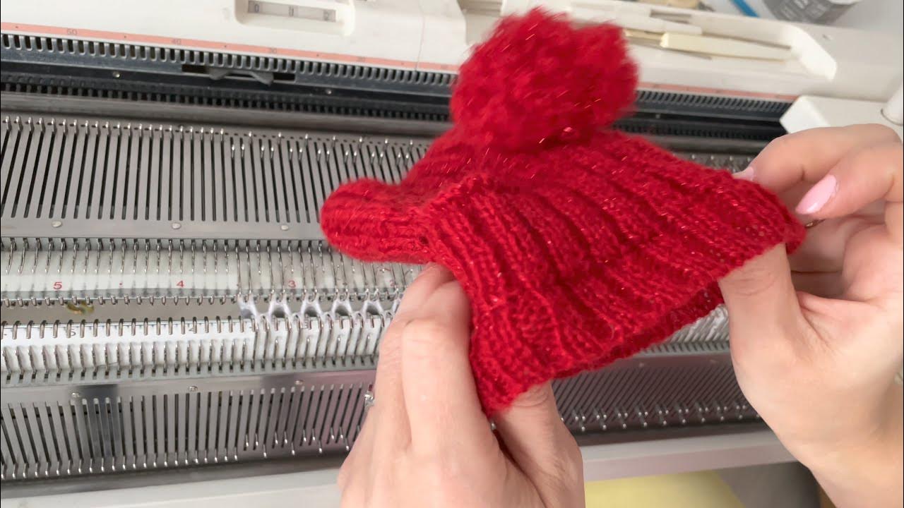 Нow to knit a hat for a dog Machine knitting YouTube