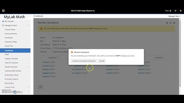 Accessing Previous Homework Assignments in MyMathLab