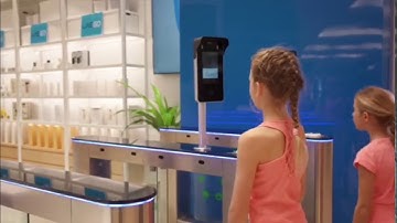 ZKTeco Facial Recognition Gate Barrier Recognition