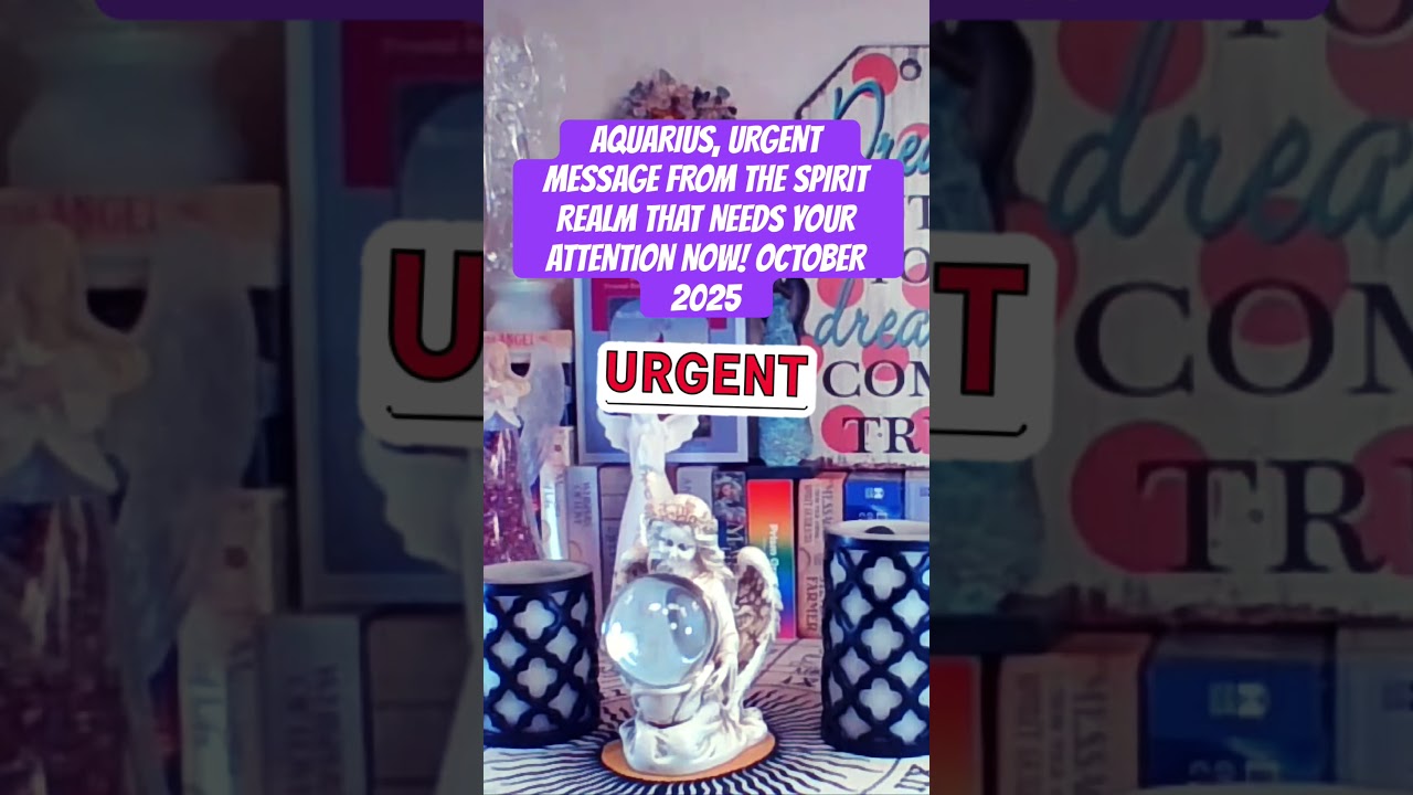 AQUARIUS, URGENT MESSAGE FROM THE SPIRIT REALM THAT NEEDS YOUR ATTENTION NOW! #aquarius #shorts #fy