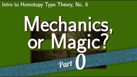 Mechanics, or Magic?: STLC and Propositional Logic [Intro to HoTT, No. 6, Part 0]