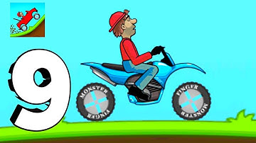 hill climb racing gameplay walkthrough part 9 Jeep (ios, android)